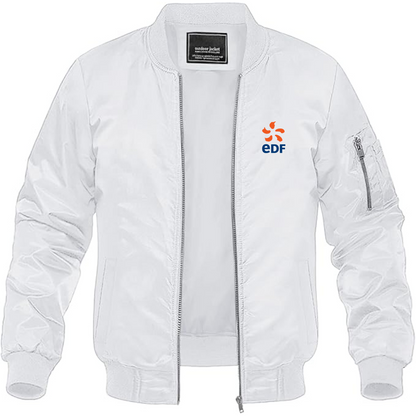 Men's Edf Lightweight Bomber Jacket Windbreaker Softshell Varsity Jacket Coat