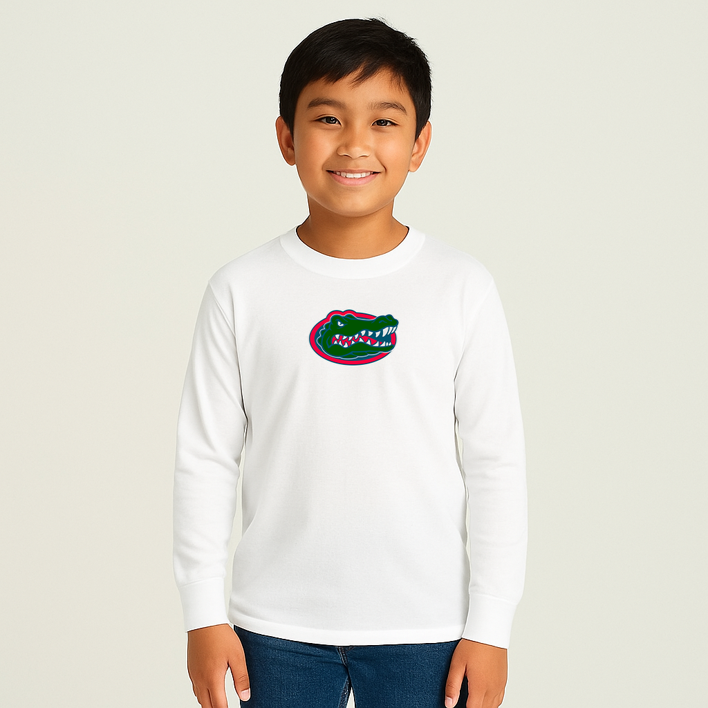 Youth Florida Gators Logo Cotton Long Sleeve T-Shirt