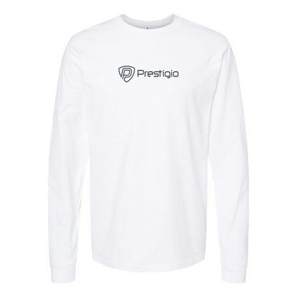 Men's Prestigio Logo Cotton Long Sleeve T-Shirt