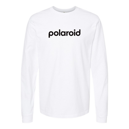 Men's Polaroid Logo Cotton Long Sleeve T-Shirt