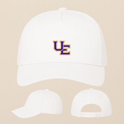 Evansville Purple Aces Logo Five Panel Twill Snapback Cap