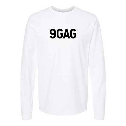Men's 9gag Logo Cotton Long Sleeve T-Shirt