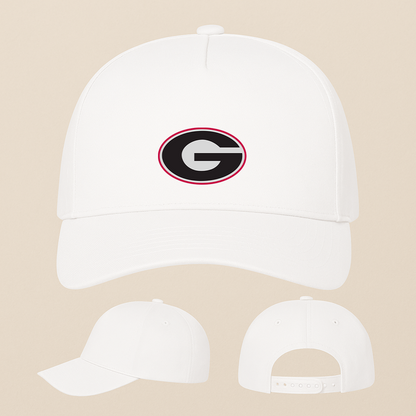 George Georgia Bulldogs Logo Five Panel Twill Snapback Cap