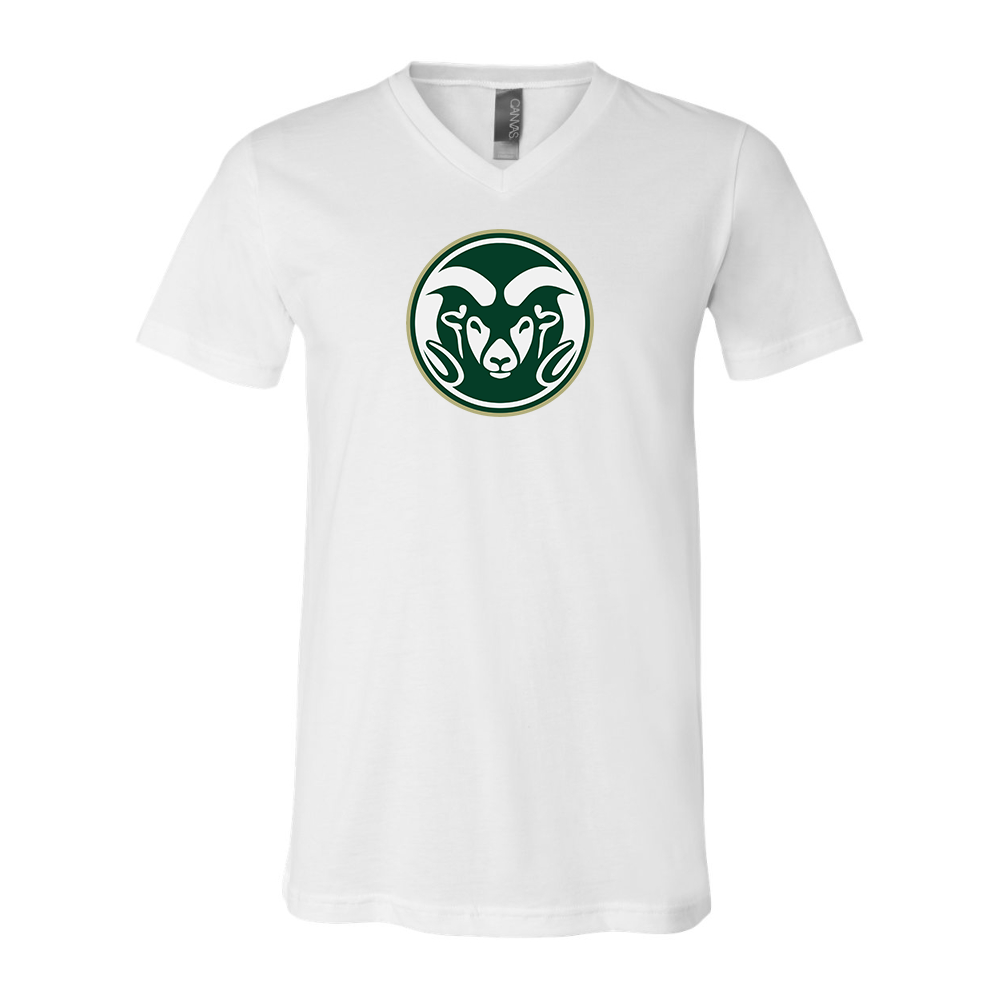 Colorado State Rams BELLA  CANVAS - Jersey V-Neck T-Shirt