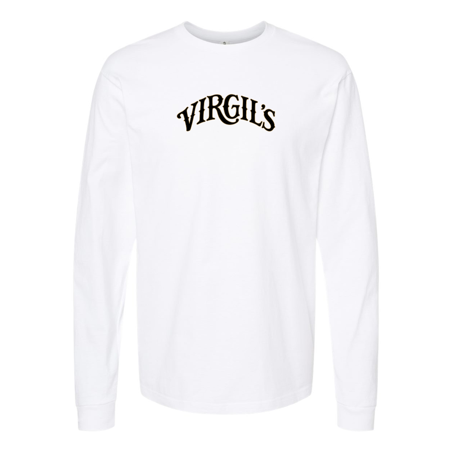 Men's Virgils  Logo Cotton Long Sleeve T-Shirt