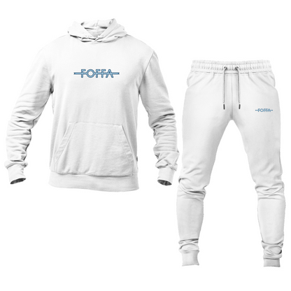 Men's Foffa Blue Logo Hoodie Joggers Set