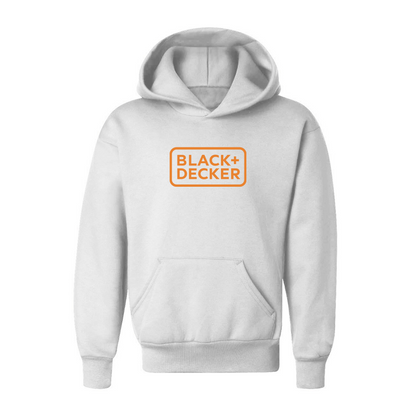 Youth Black Decker Logo Pullover Hoodie