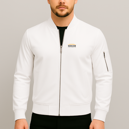 Men's Horizon League Logo Lightweight Bomber Jacket Windbreaker Softshell Varsity Jacket Coat