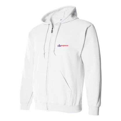 Men's HK Express Logo Zipper Hoodie