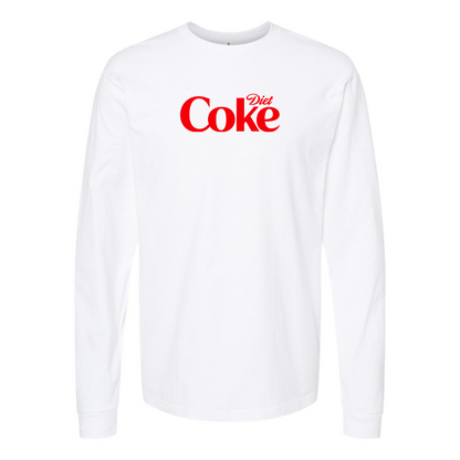 Men's Diet Coke Logo Cotton Long Sleeve T-Shirt