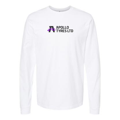 Men's Apollo Tyres Logo Cotton Long Sleeve T-Shirt