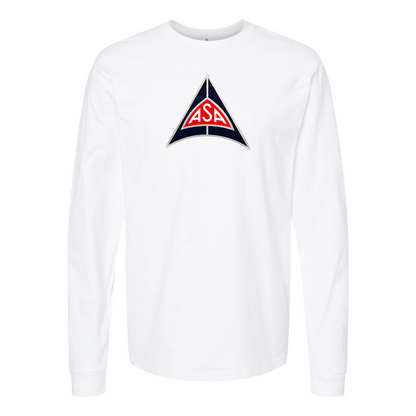Men's ASA Logo Cotton Long Sleeve T-Shirt