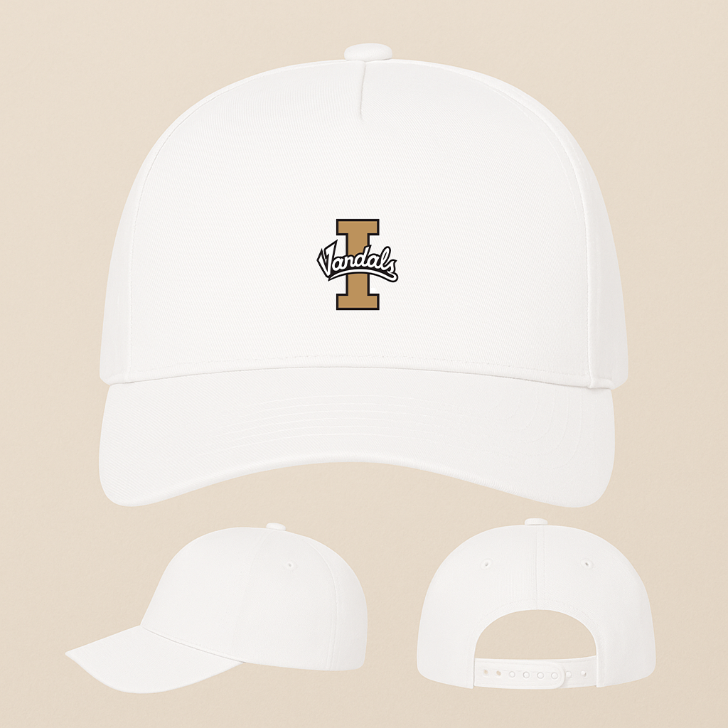 Idaho Vandals Logo Five Panel Twill Snapback Cap