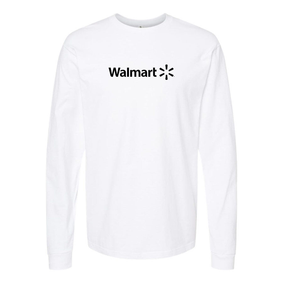 Men's Walmart Logo Cotton Long Sleeve T-Shirt