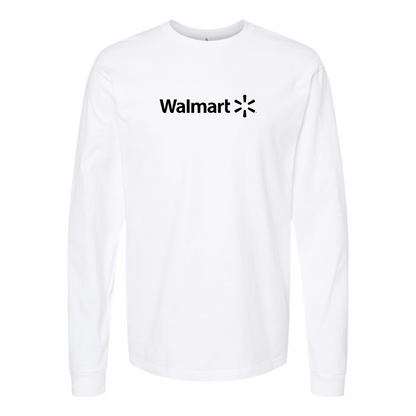 Men's Walmart Logo Cotton Long Sleeve T-Shirt