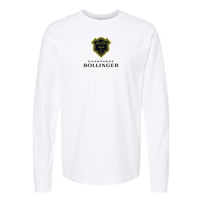 Men's Bollinger Logo Cotton Long Sleeve T-Shirt
