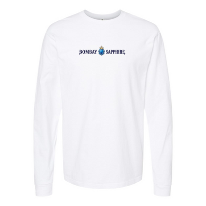 Men's Bombay Sapphire Logo Cotton Long Sleeve T-Shirt
