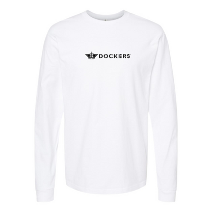 Men's Dockers Logo Long Sleeve T-Shirt
