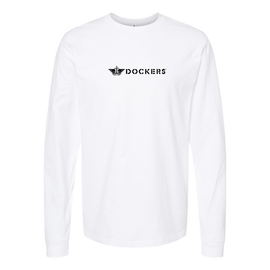 Men's Dockers Logo Long Sleeve T-Shirt