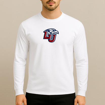 Men's Liberty Flames Logo Long Sleeve T-Shirt