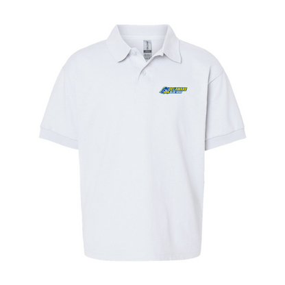 Youth  Delaware Blue Hens Gildan Dry Blend Jersey Polo