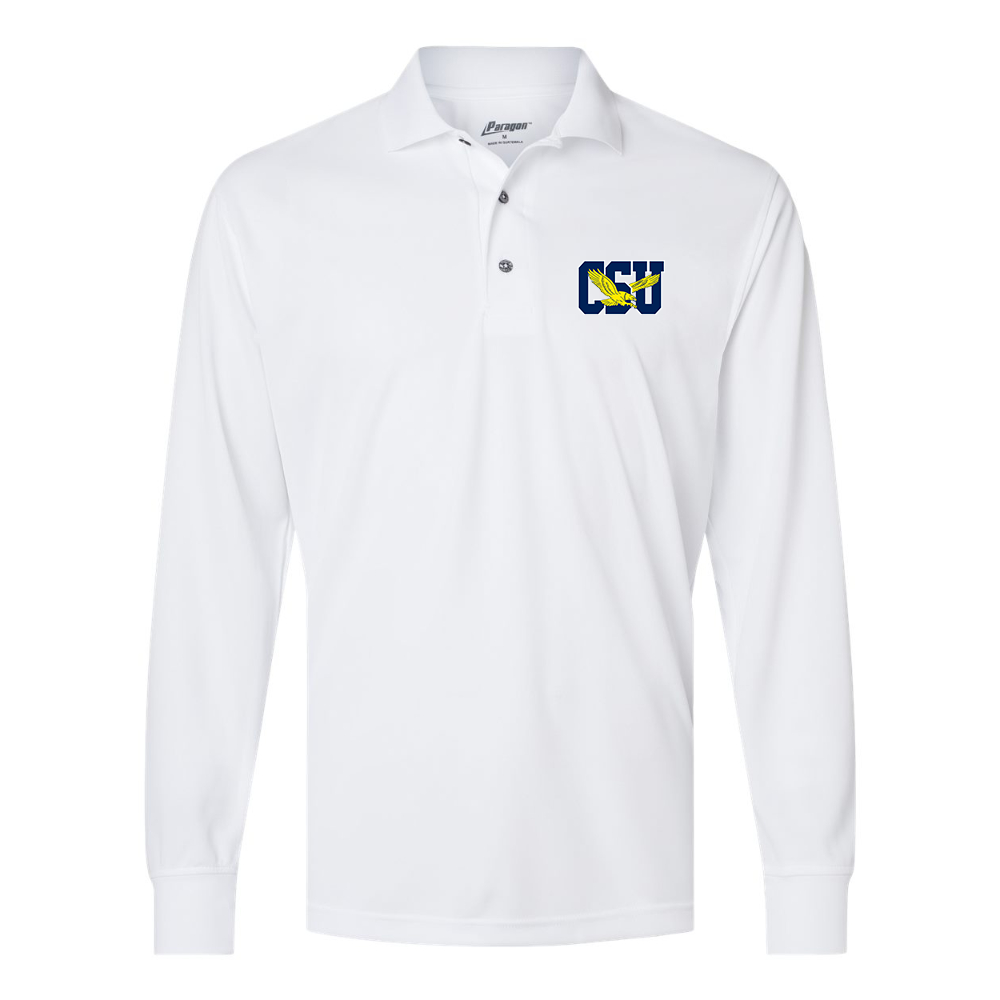 Men's  Coppin State Eagles Paragon Prescott Long Sleeve Polo
