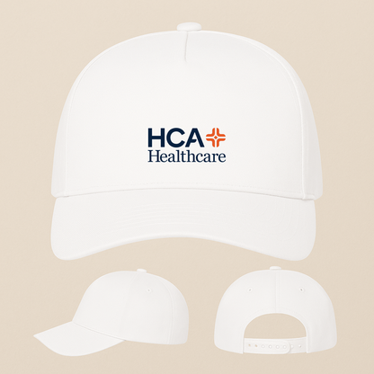 HCA Healthcare Logo Five Panel Twill Snapback Cap