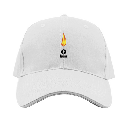 Burn Logo  Dad Baseball Cap Hat
