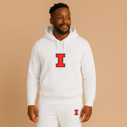 Men's Illinois Fighting Illini Logo Hoodie Joggers Set