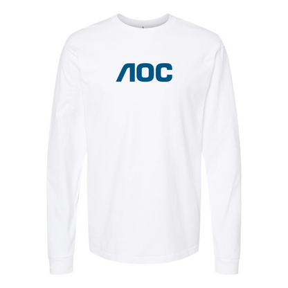 Men's AOC Logo Cotton Long Sleeve T-Shirt