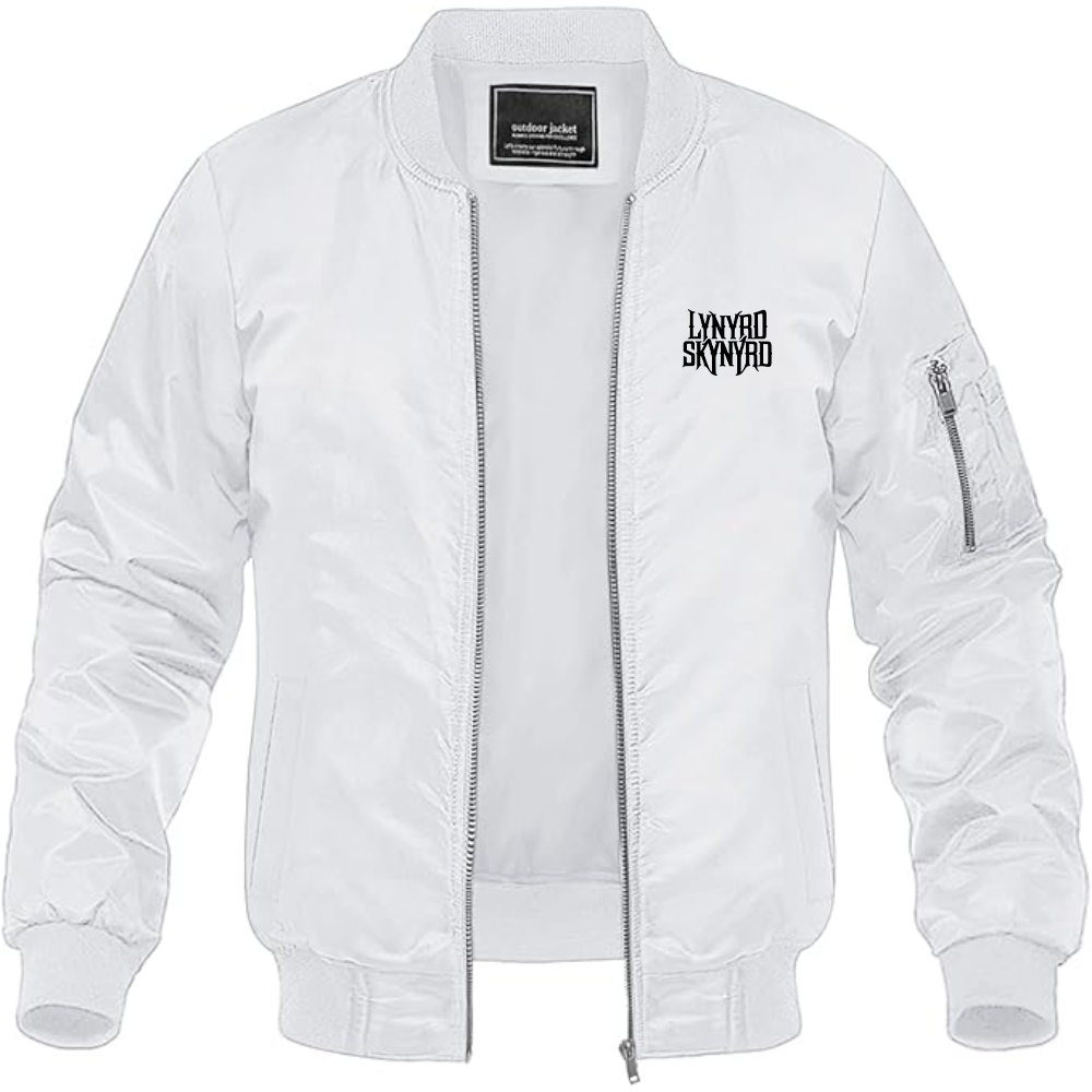 Men's Lynyrd Skynyrd  Lightweight Bomber Jacket Windbreaker Softshell Varsity Jacket Coat