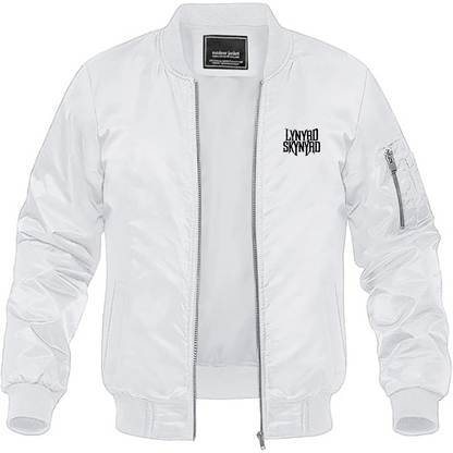 Men's Lynyrd Skynyrd  Lightweight Bomber Jacket Windbreaker Softshell Varsity Jacket Coat