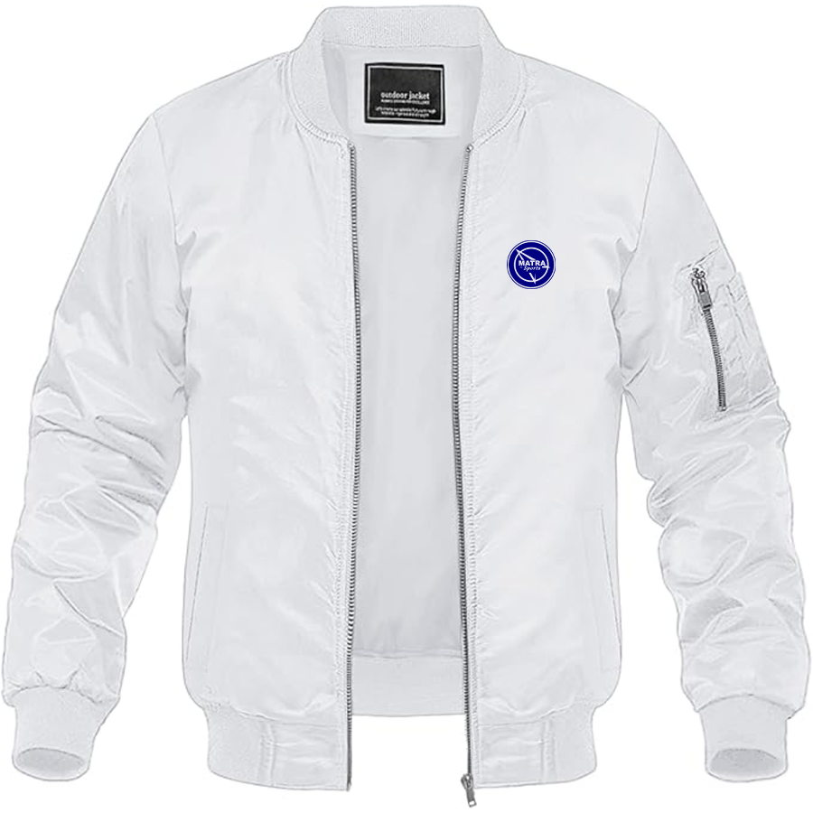 Men's Matra Sports Logo Lightweight Bomber Jacket Windbreaker Softshell Varsity Jacket Coat
