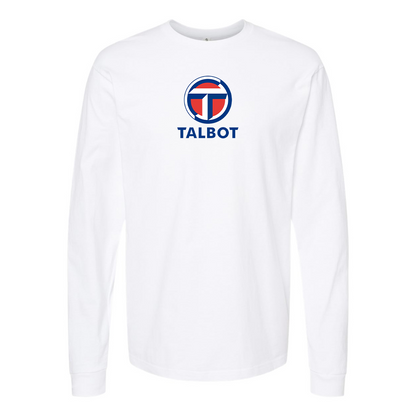 Men's Talbot Logo Cotton Long Sleeve T-Shirt