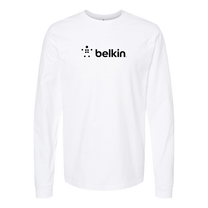 Men's Belkin Logo Cotton Long Sleeve T-Shirt