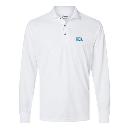 Men's  R.E.M. Blue  Paragon Prescott Long Sleeve Polo