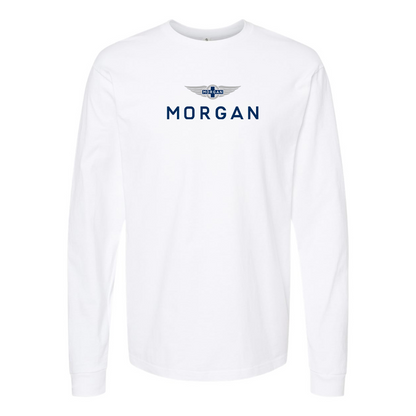 Men's Morgan Logo Cotton Long Sleeve T-Shirt