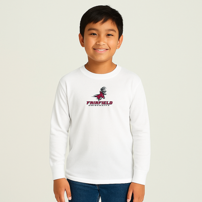 Youth Fairfield Stags Logo Cotton Long Sleeve T-Shirt