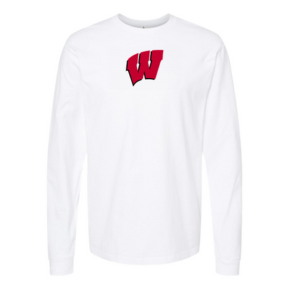 Youth Wisconsin Badgers Logo Long sleeves