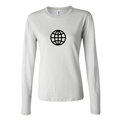 Internet Globe Jersey Long Sleeve Tee