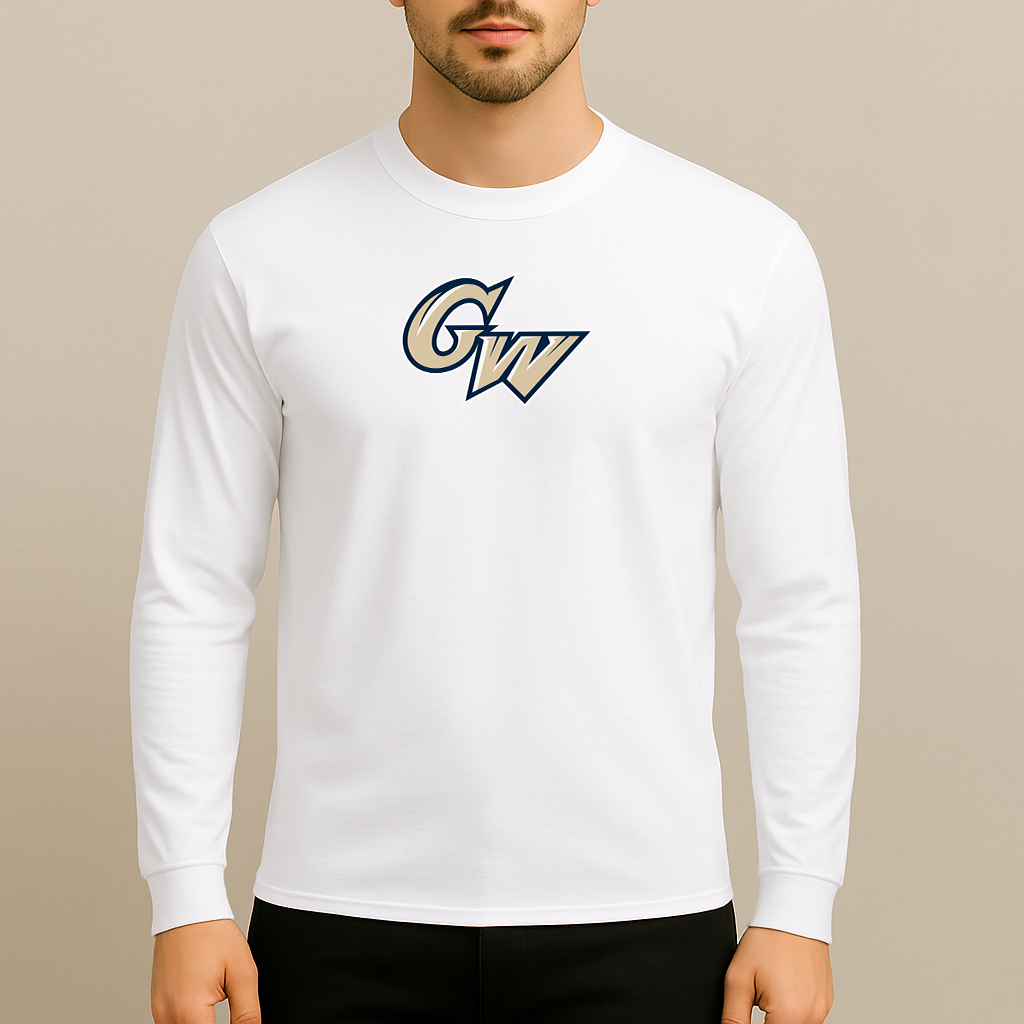 Men's George Washington Colonials Logo Long Sleeve T-Shirt