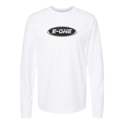 Men's E-One Logo Cotton Long Sleeve T-Shirt