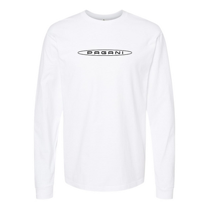 Men's Pagani Logo Cotton Long Sleeve T-Shirt