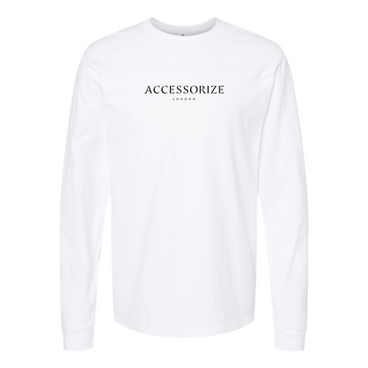 Men's Accessorize Logo Cotton Long Sleeve T-Shirt