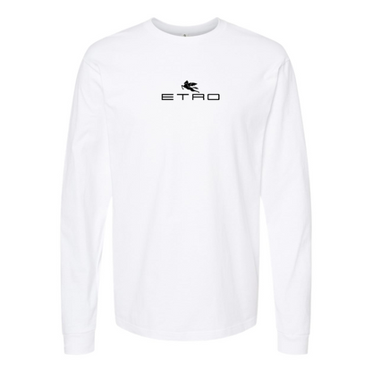 Men's Etro Logo Long Sleeve T-Shirt