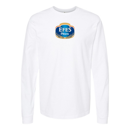 Men's Efes Logo Cotton Long Sleeve T-Shirt