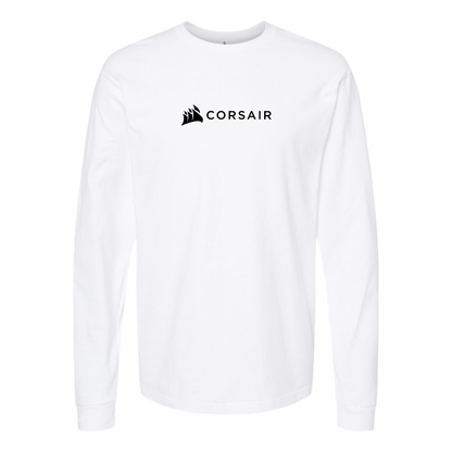 Men's Corsair Logo Cotton Long Sleeve T-Shirt