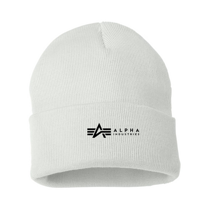 Alpha Industries Logo Beanie Hat