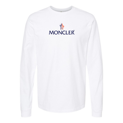 Men's Moncler Logo Cotton Long Sleeve T-Shirt
