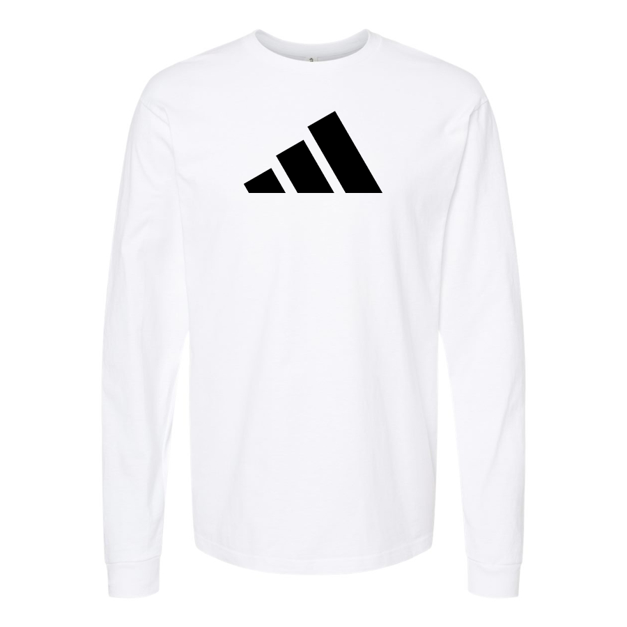 Men's Adidas Logo Cotton Long Sleeve T-Shirt